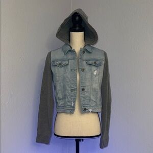 Hollister Denim an Sweatshirt Jacket, S